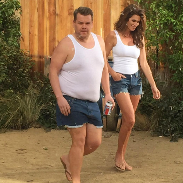 James Corden, Cindy Crawford James Corden, Cindy Crawford